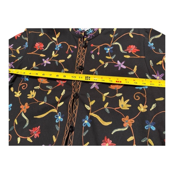 Vintage Embroidered floral Jacket - Picture 5 of 6